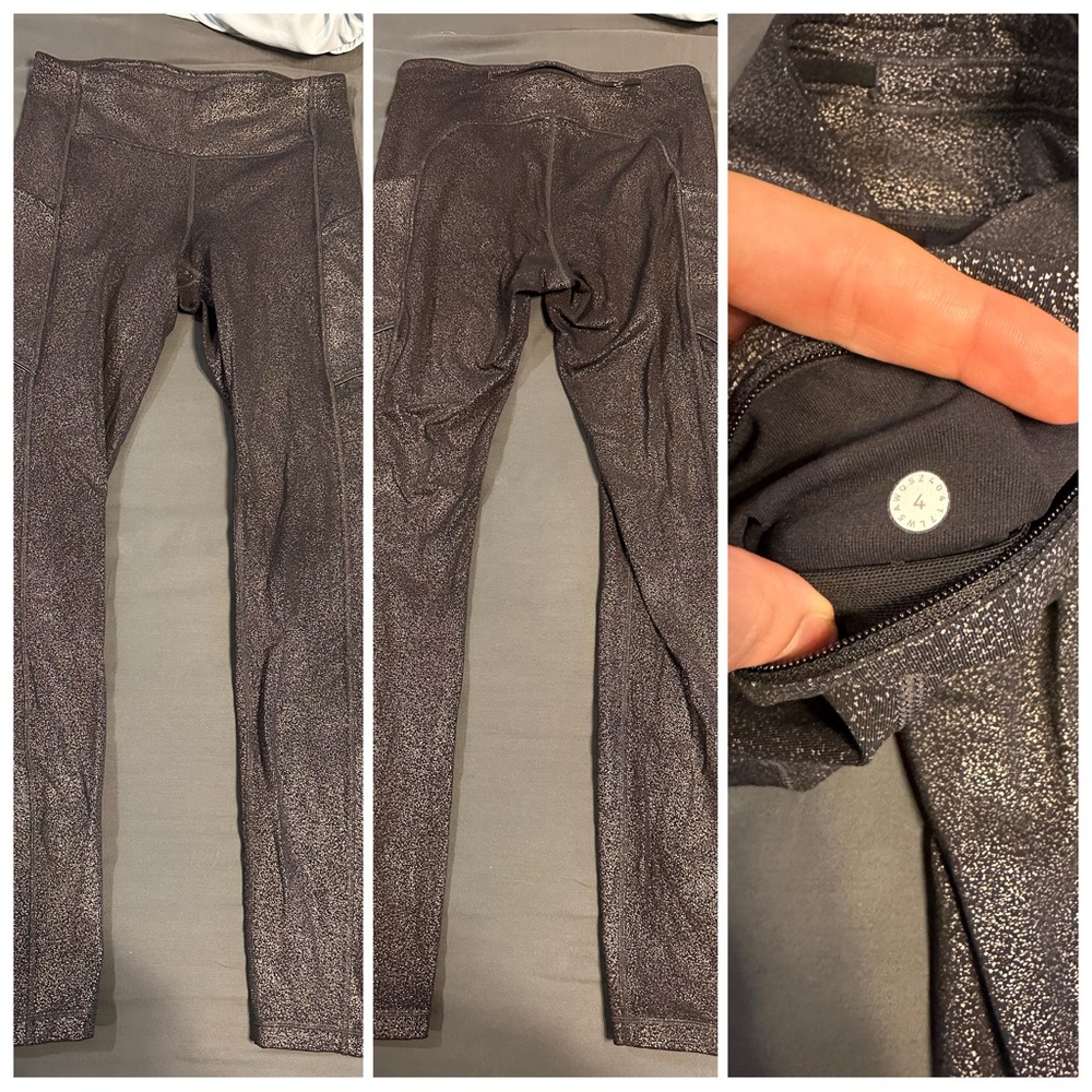 lululemon athletica Shimmering Black Leggings